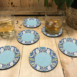 Azure Foliage Coasters