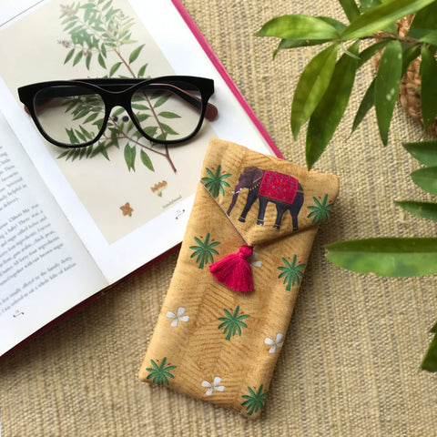 Majestic Elephant Pyramid Eyewear Case