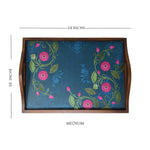 Lotus Jaal Wooden Tray Set