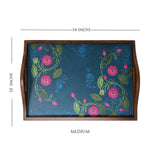 Lotus Jaal Wooden Tray Set