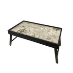 Nautical Map Folding Bed Tray
