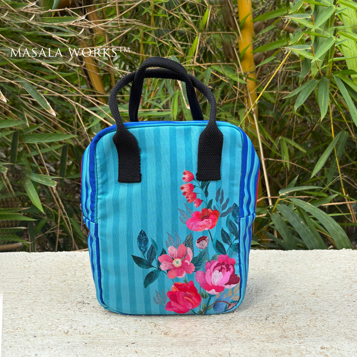 Stripes & petal Lunch bag
