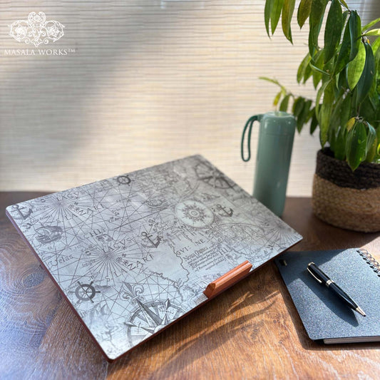 Nautical Map Laptop Stand