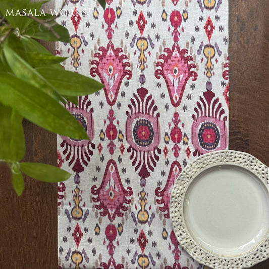 Ikat Cotton Table Runner