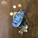 Blue Pottery  Key Pouch