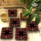 Black Pashmina Coasters