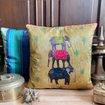 Majestic Elephant Pyramid Cushion Cover