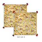 Chintz Garden Puja Mats/ Prayer Mat (set of 2)