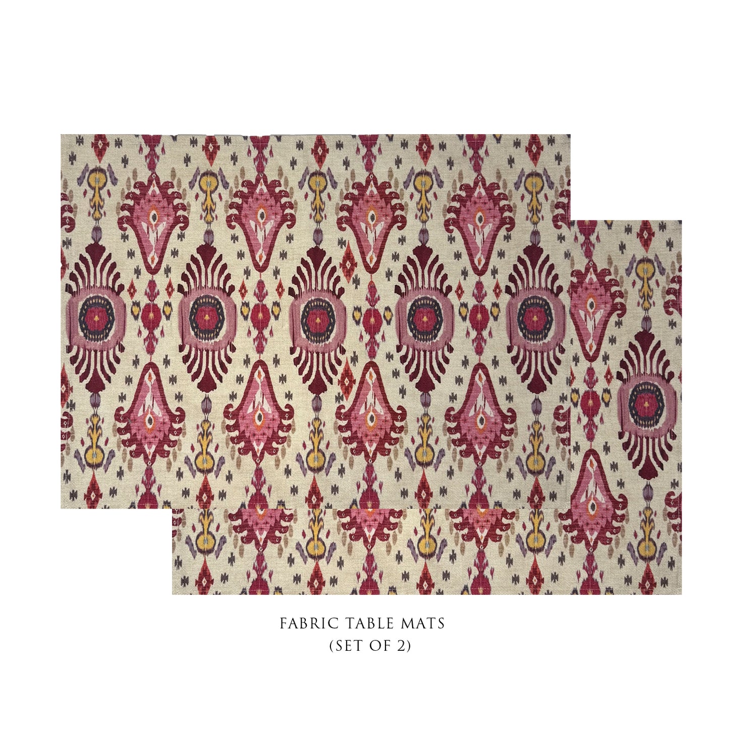 Ikat Cotton Fabric Table mats (set of 2)