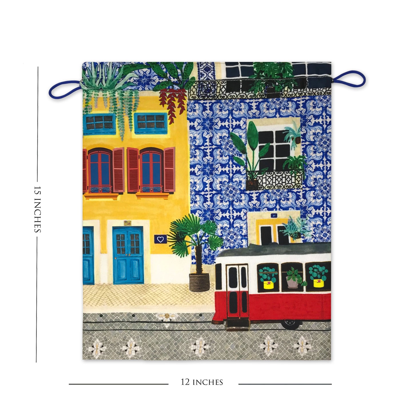 Marrakech Tramway Drawstring Pouches