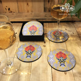 Ikat Boota Coasters