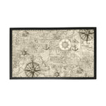 Nautical Map Folding Bed Tray