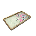 Pastel Asters Enamel Medium Tray