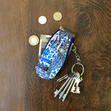 Blue Pottery  Key Pouch