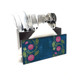 Lotus Jaal Cutlery Stand with Tissue Paper Holder