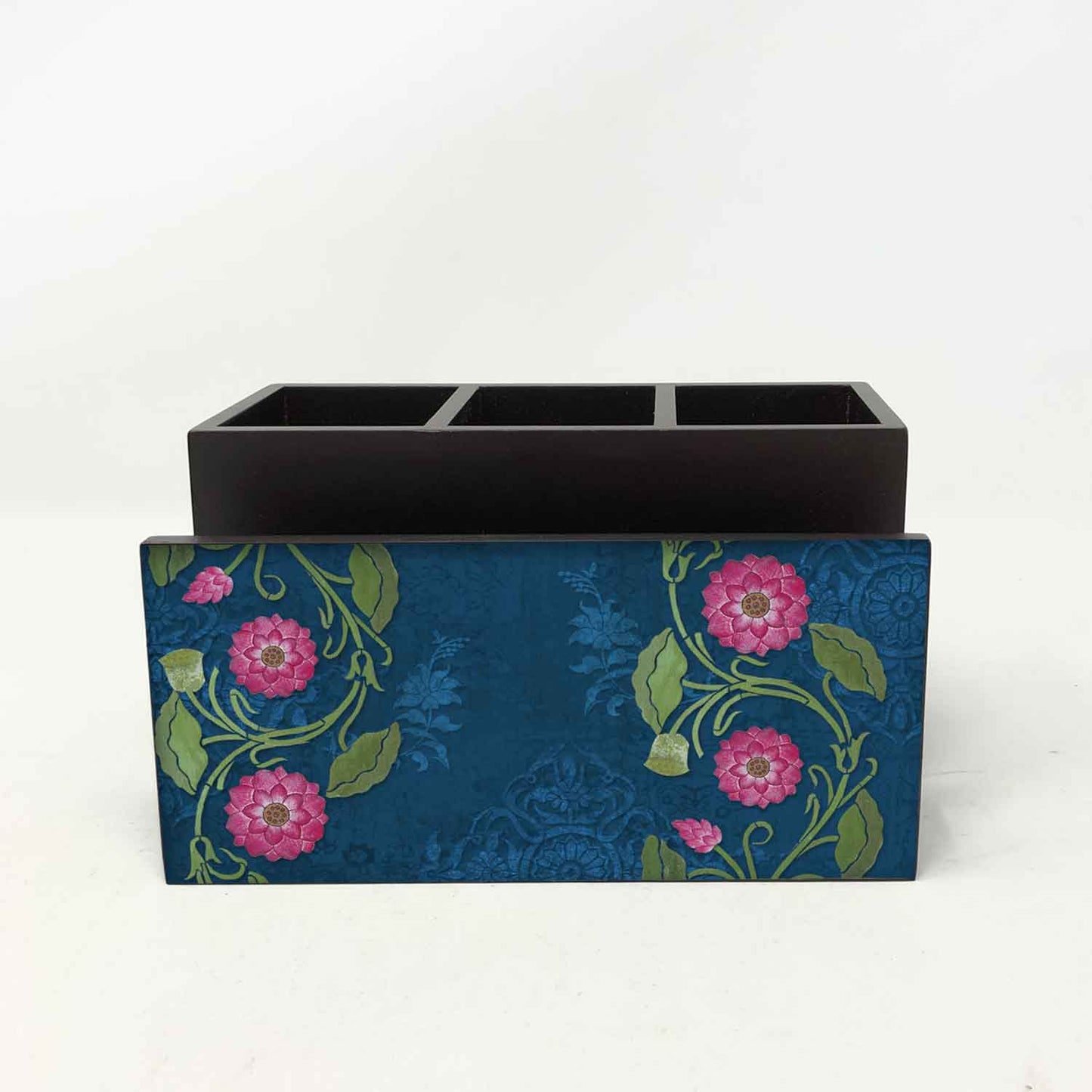 Lotus Jaal Cutlery Stand with Tissue Paper Holder
