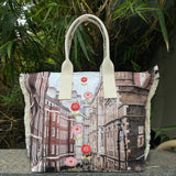 Urban Bloom Scape Beach / Tote Bag