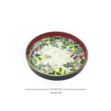 Lemon Enamel Round Tray
