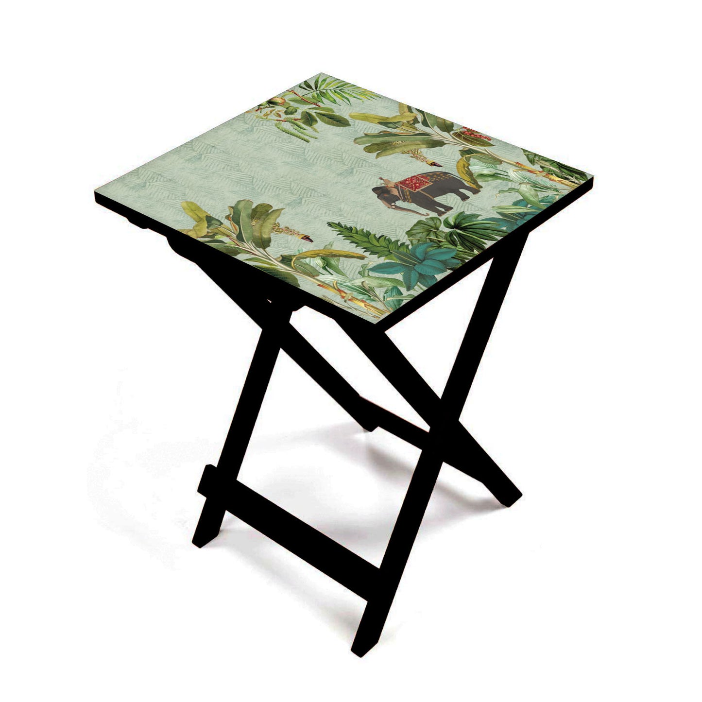 Tropical Elephant Folding Table