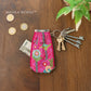 Fuchsia Blossom Key Pouch