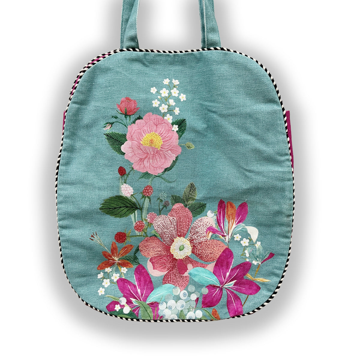Whispering Bloom Oval Tote Bag