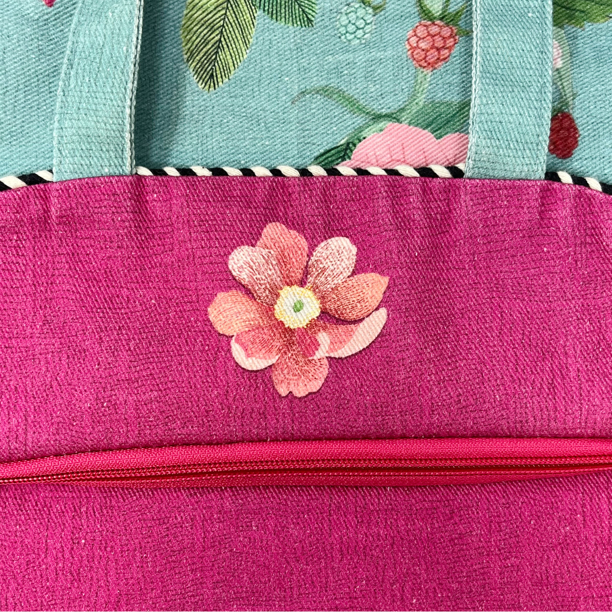 Whispering Bloom Oval Tote Bag