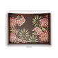 Vintage Mocha Floral Tray Set
