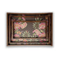 Vintage Mocha Floral Tray Set