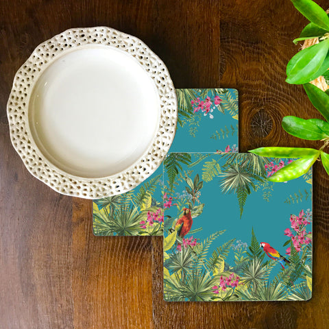 Tropical Forest - Parrot Trivet