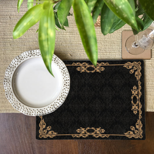 Slate Black Grunge Tablemat