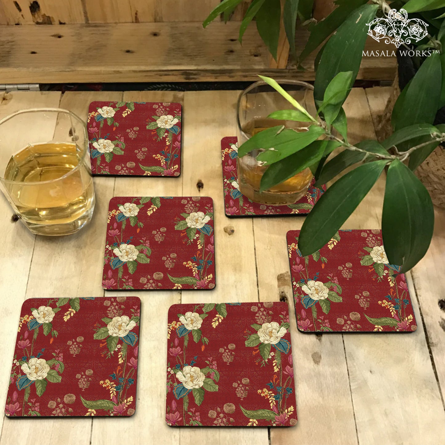 Indian Mogra Coasters
