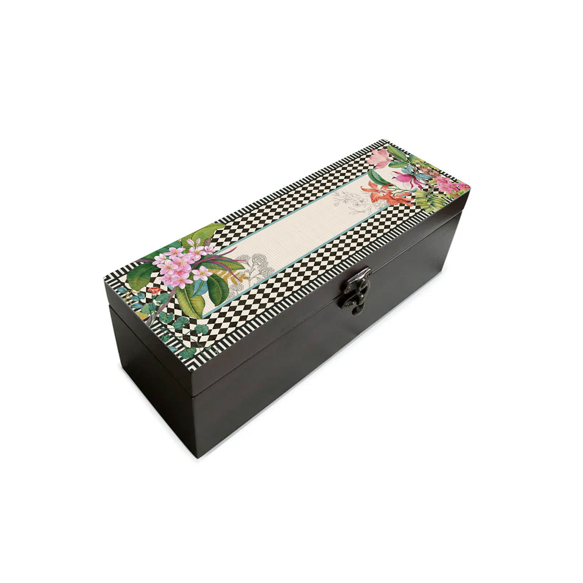 Monochrome Meadow Tea Box