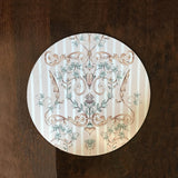 Pale florids Round Table Mat Set of 6
