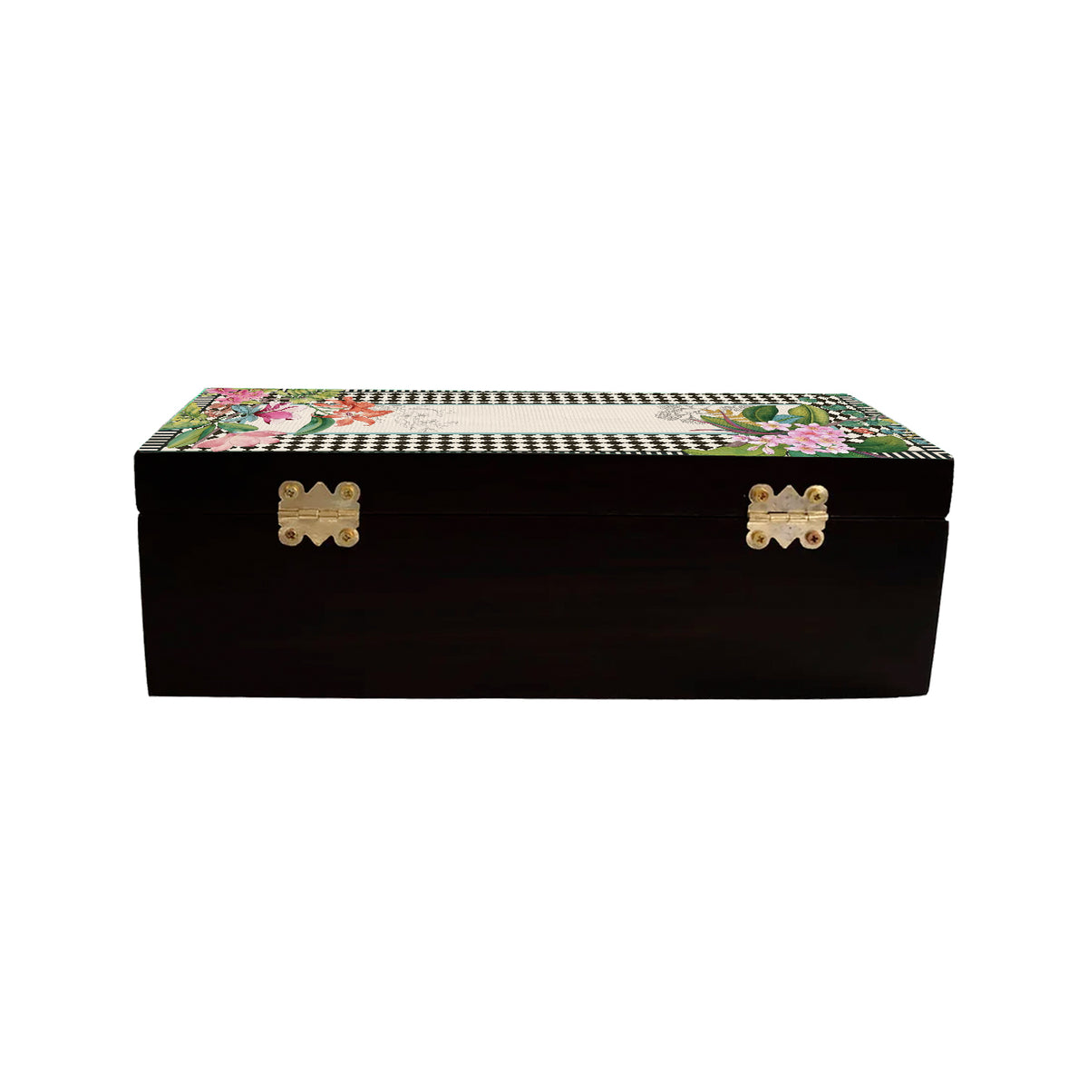 Monochrome Meadow Tea Box
