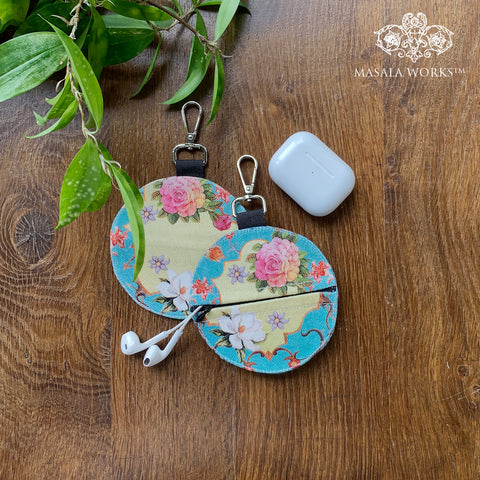 Floral Grunge Earphone pouch
