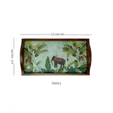 Tropical Elephant Wooden Tray Set