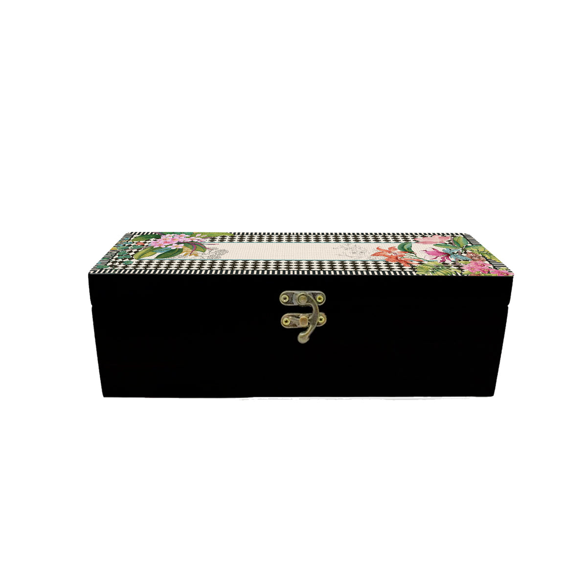 Monochrome Meadow Tea Box