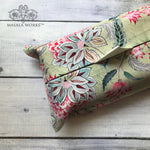 Pastel Asters Fabric Tissue Box Cover