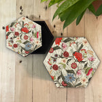 Ikat Chintz Hexagon Box