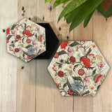 Ikat Chintz Hexagon Box