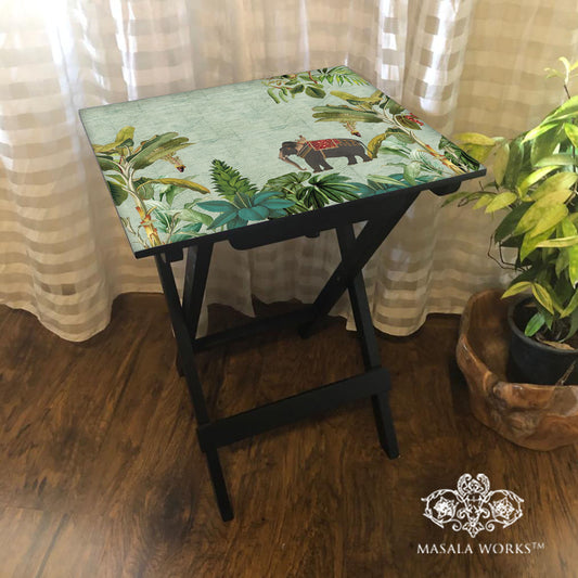 Tropical Elephant Folding Table