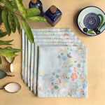 Pale Blossom Set Of 6 Table Napkins