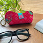Fuchsia Bloom Spectacle Case With Ring