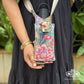 Jungle Blossom Water Bottle sling with Mobile Holder
