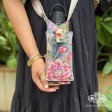 Jungle Blossom Water Bottle sling with Mobile Holder