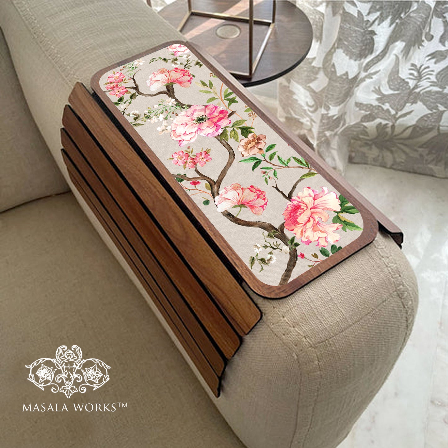 Peonys in Bloom Sofa Handle Mats