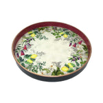Lemon Enamel Round Tray