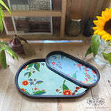 Tropical Fruit Canopy Oval Tray Set