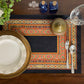 Contemporary Ikat Cotton Fabric Table mats (set of 2)