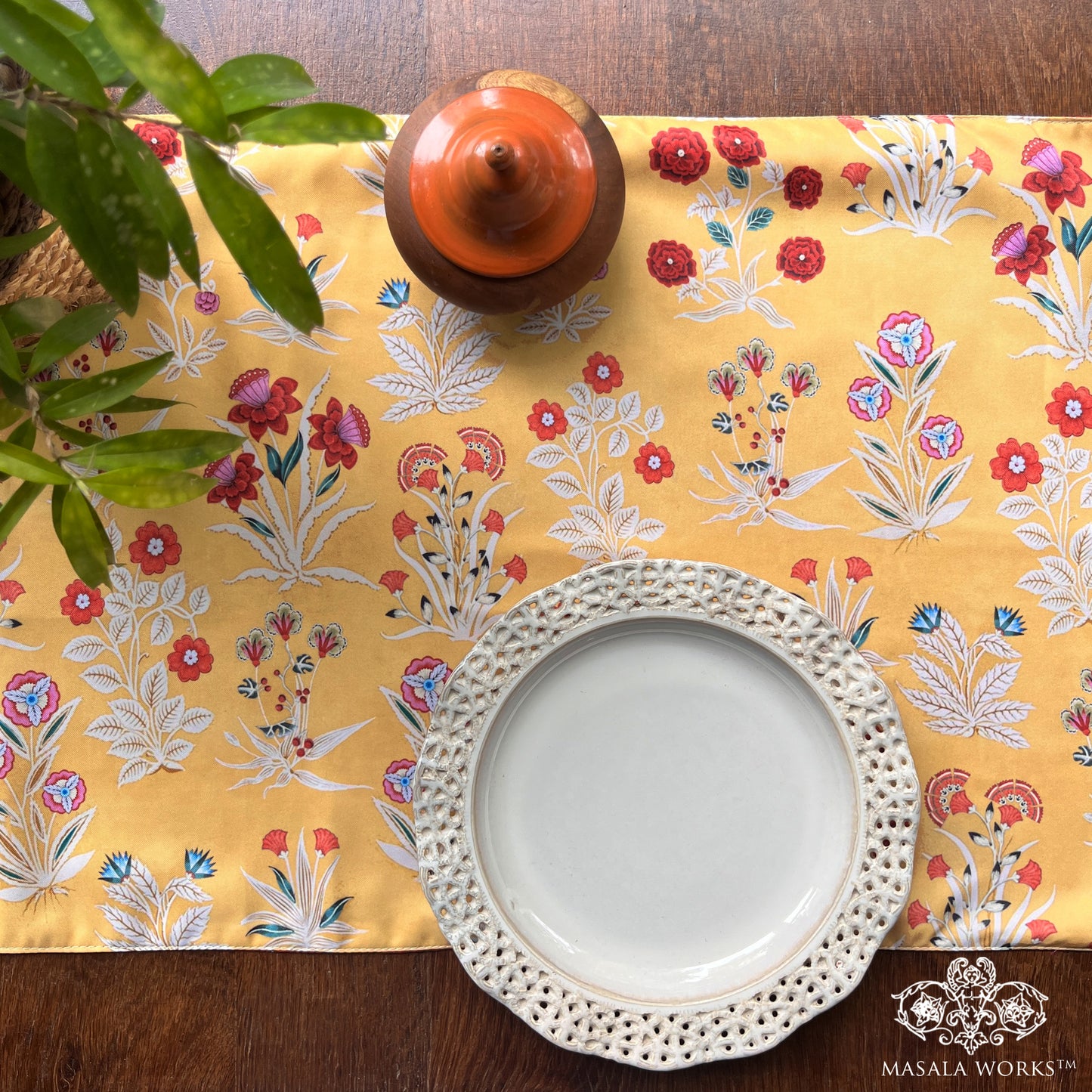 Chintz Garden  Reversible Table Runner